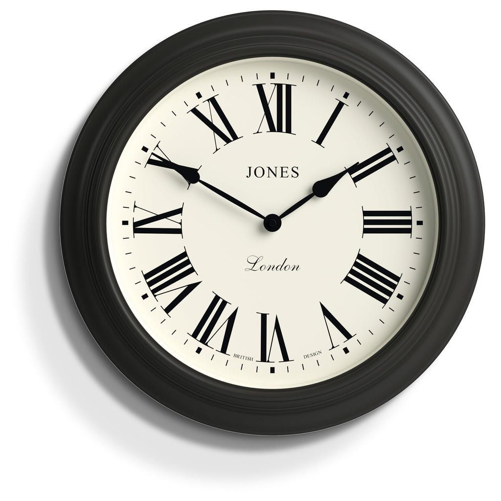 Newgate Jones Supper Club Clock Charcoal - Charcoal Grey - Wall Clocks | Infinity Clocks
