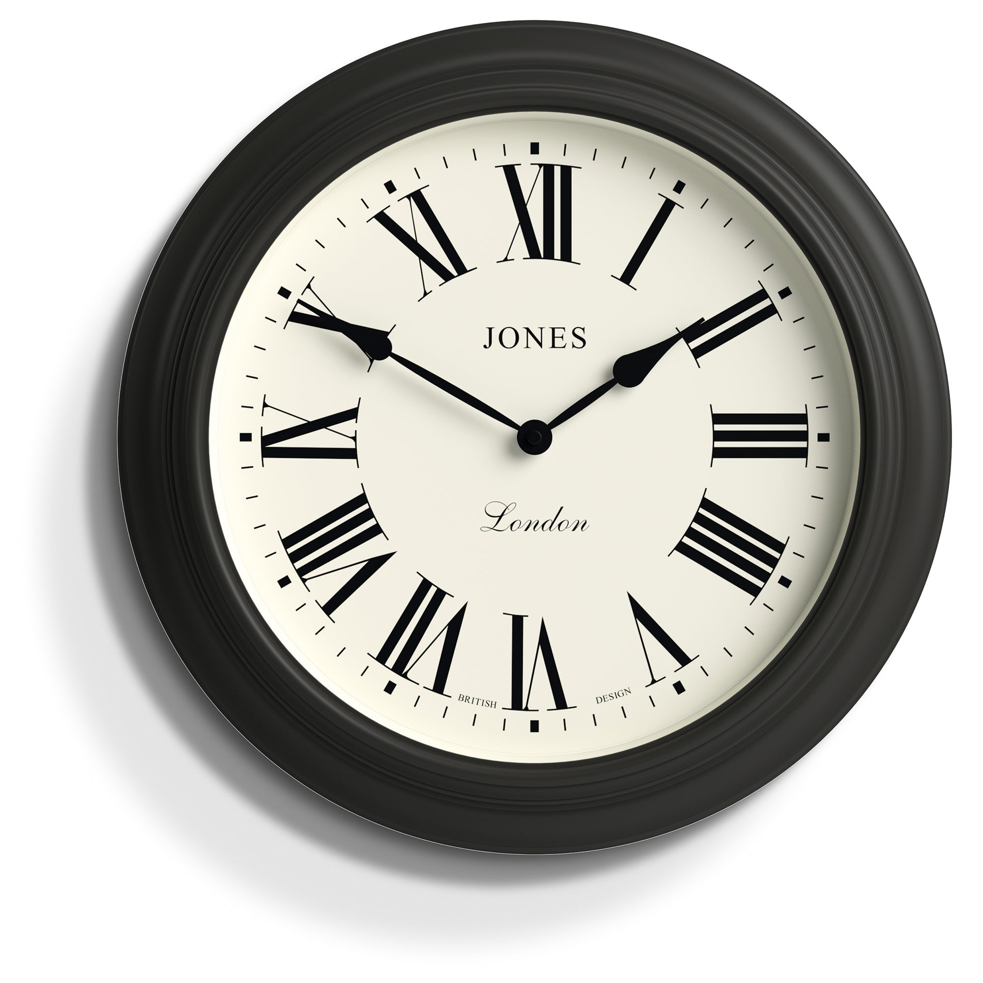 Newgate Jones Supper Club Clock Charcoal - Charcoal Grey - Wall Clocks | Infinity Clocks