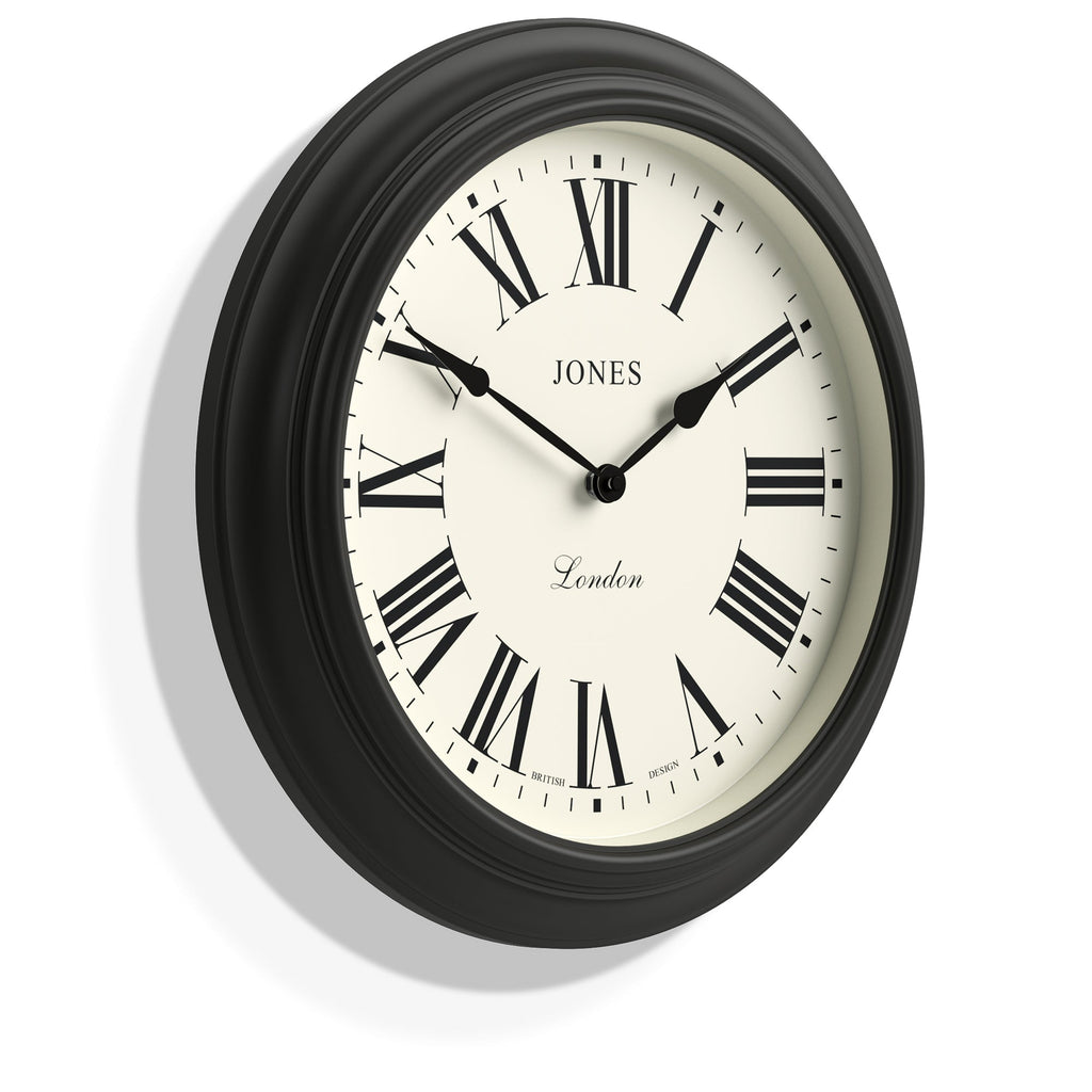 Newgate Jones Supper Club Clock Charcoal - Charcoal Grey - Wall Clocks | Infinity Clocks