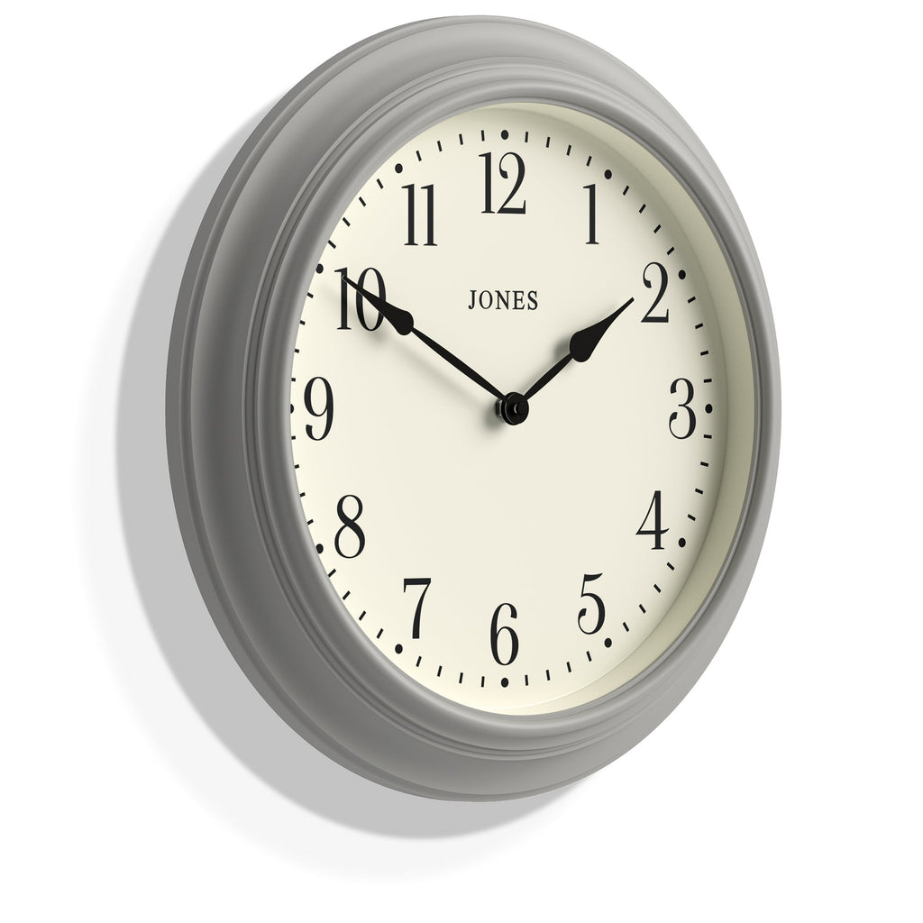 Newgate Jones Supper Club Clock - Cloud Grey - Wall Clocks