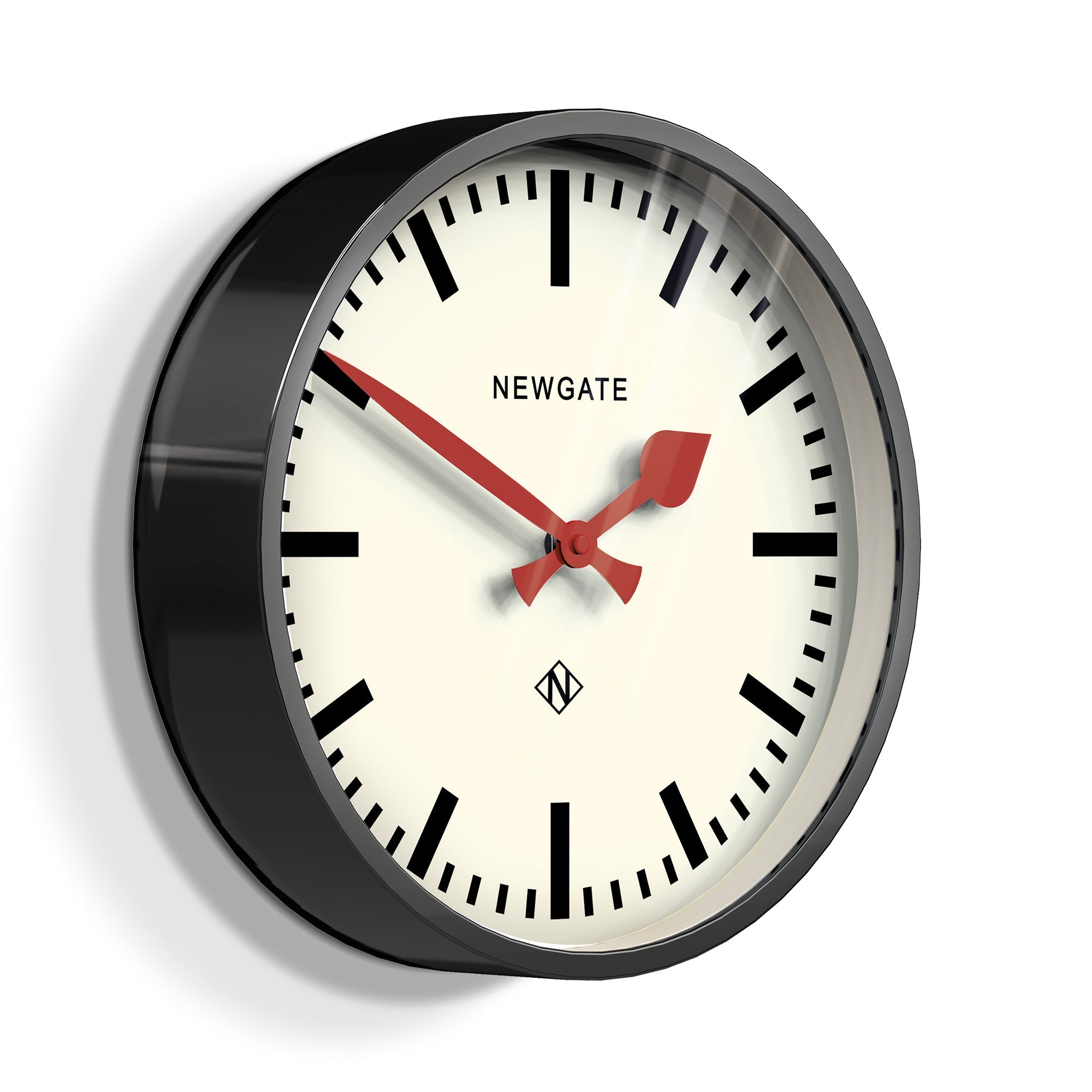 Newgate Luggage Clock - Black - Wall Clocks | Infinity Clocks