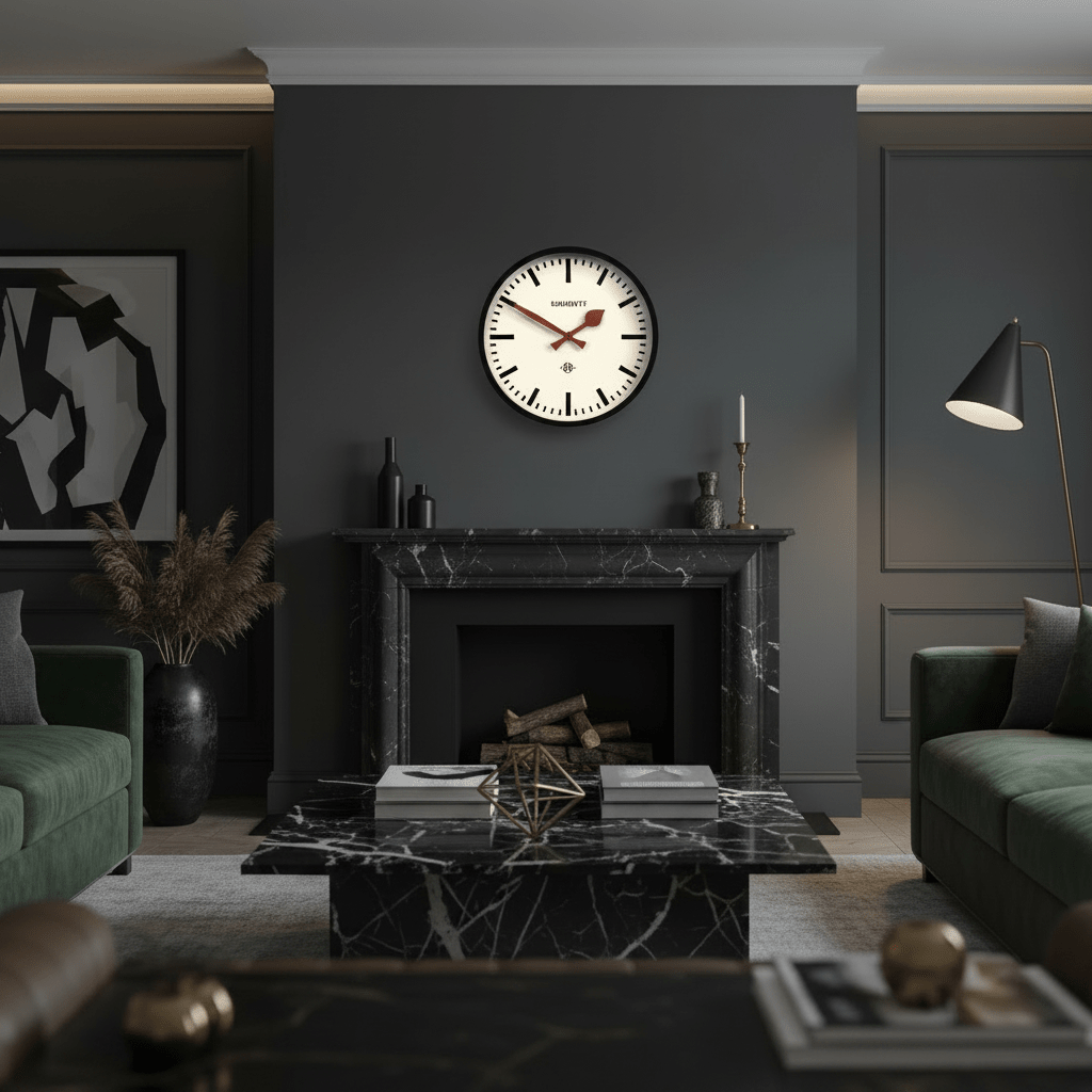 Newgate Luggage Clock - Black - Wall Clocks | Infinity Clocks