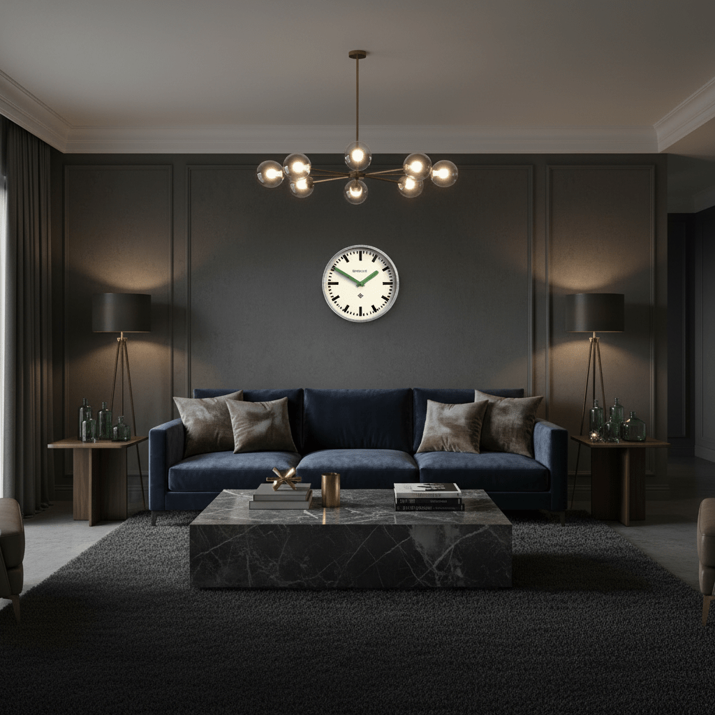 Newgate Luggage Wall Clock - Galvanised Green Hands - Wall Clocks | Infinity Clocks