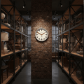 Newgate Luggage Wall Clock - Galvanised Red Hands - Wall Clocks | Infinity Clocks