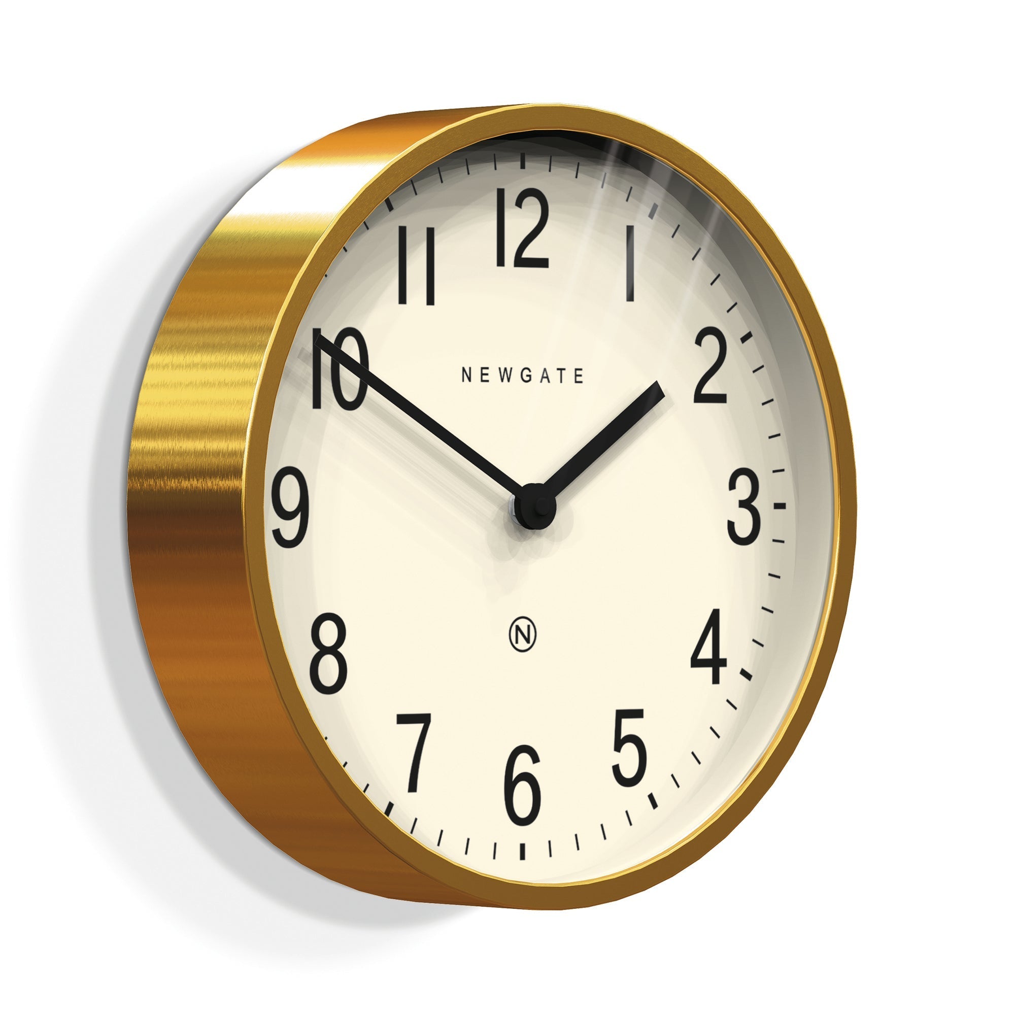 Newgate Master Edwards Clock - Radial Brass - Wall Clocks