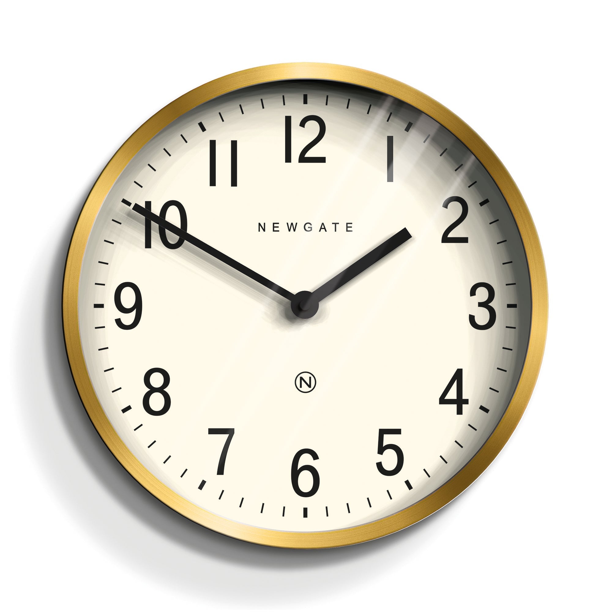 Newgate Master Edwards Clock - Radial Brass - Wall Clocks