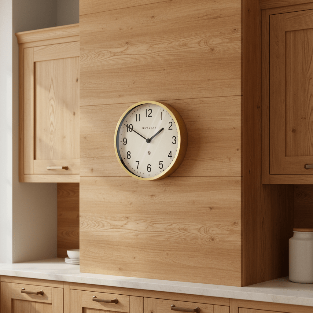 Newgate Master Edwards Clock - Radial Brass - Wall Clocks