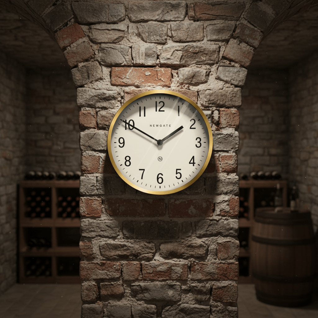 Newgate Master Edwards Clock - Radial Brass - Wall Clocks