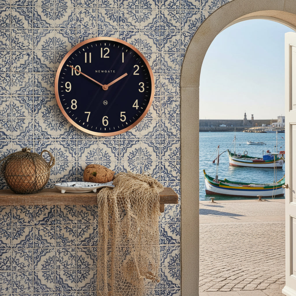 Newgate Master Edwards Clock - Radial Copper - Wall Clocks
