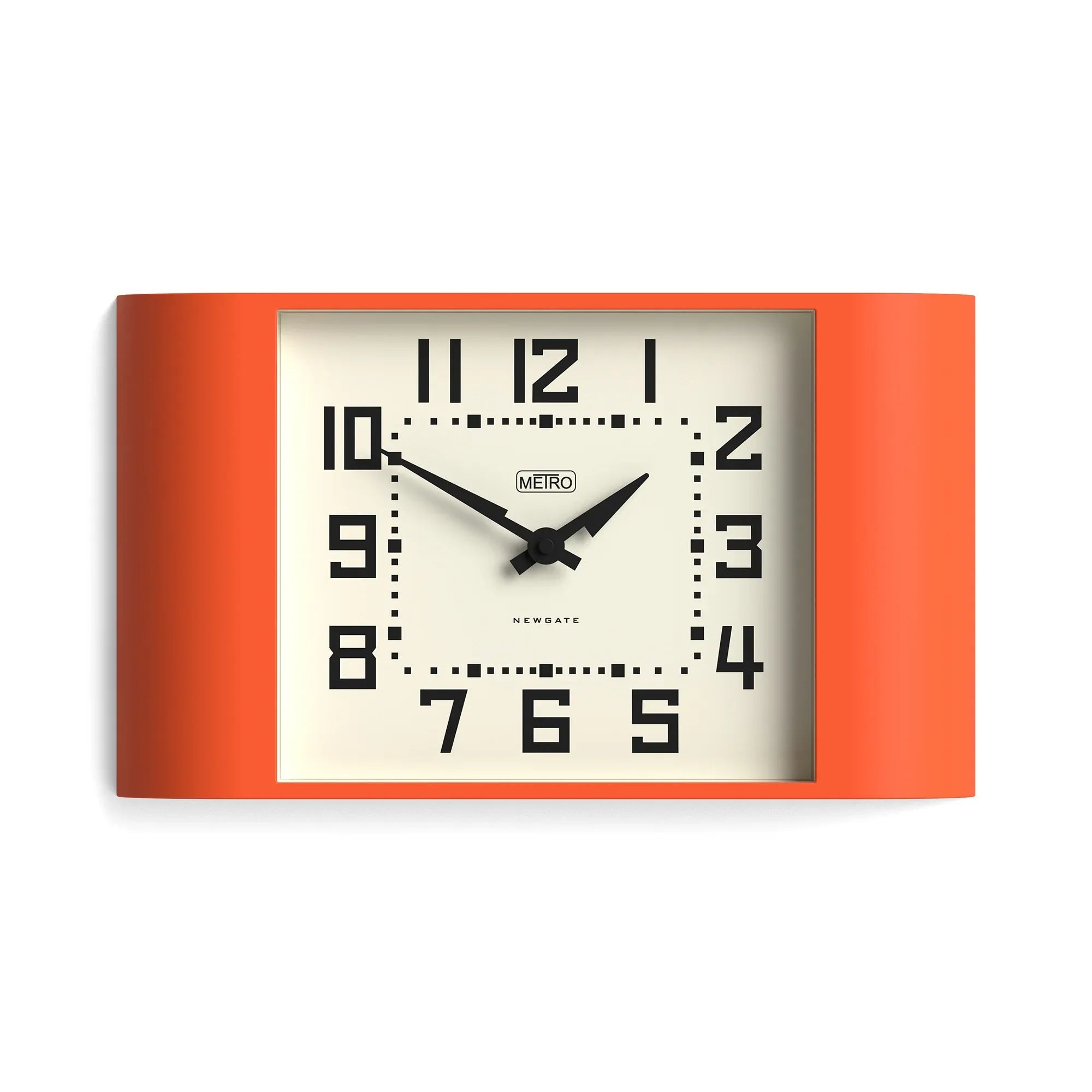 Newgate Metro Wall Clock - Pumpkin Orange - Wall Clocks