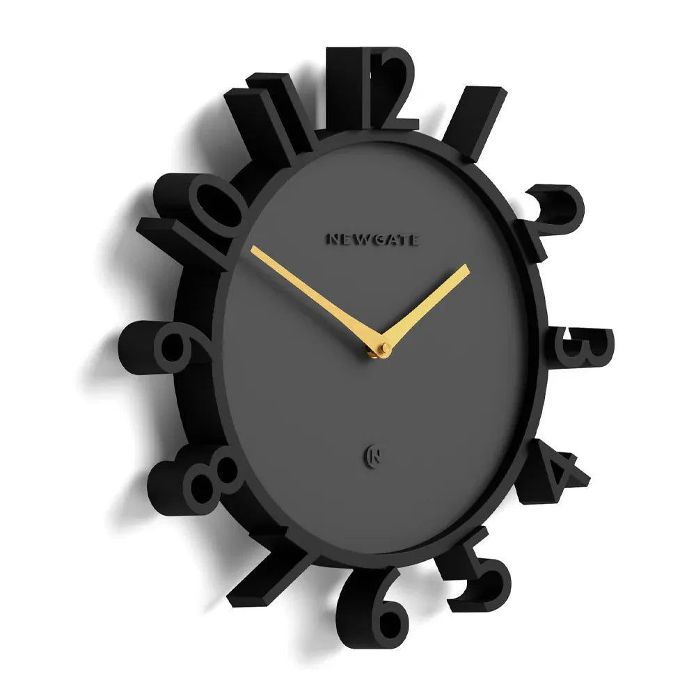 Newgate Monorail Wall Clock - Black - Wall Clocks