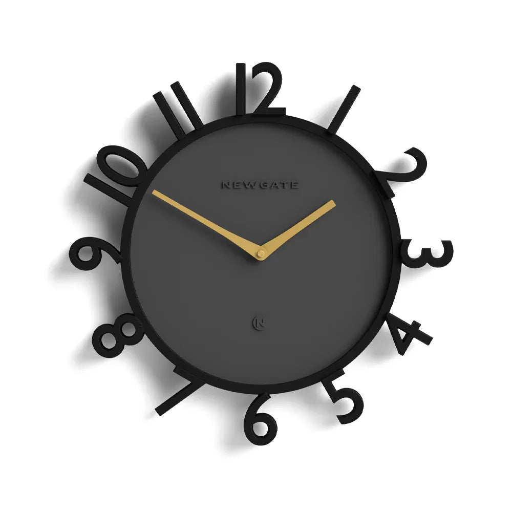 Newgate Monorail Wall Clock - Black - Wall Clocks