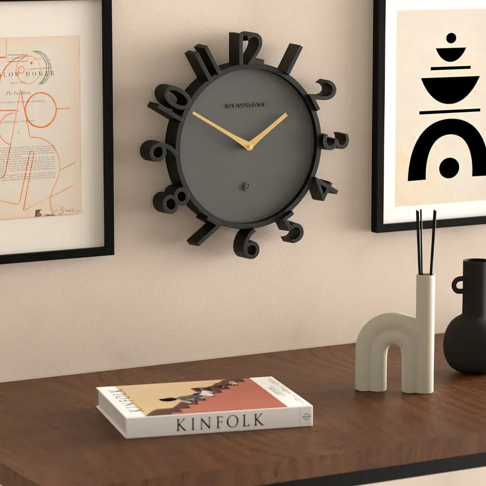 Newgate Monorail Wall Clock - Black - Wall Clocks