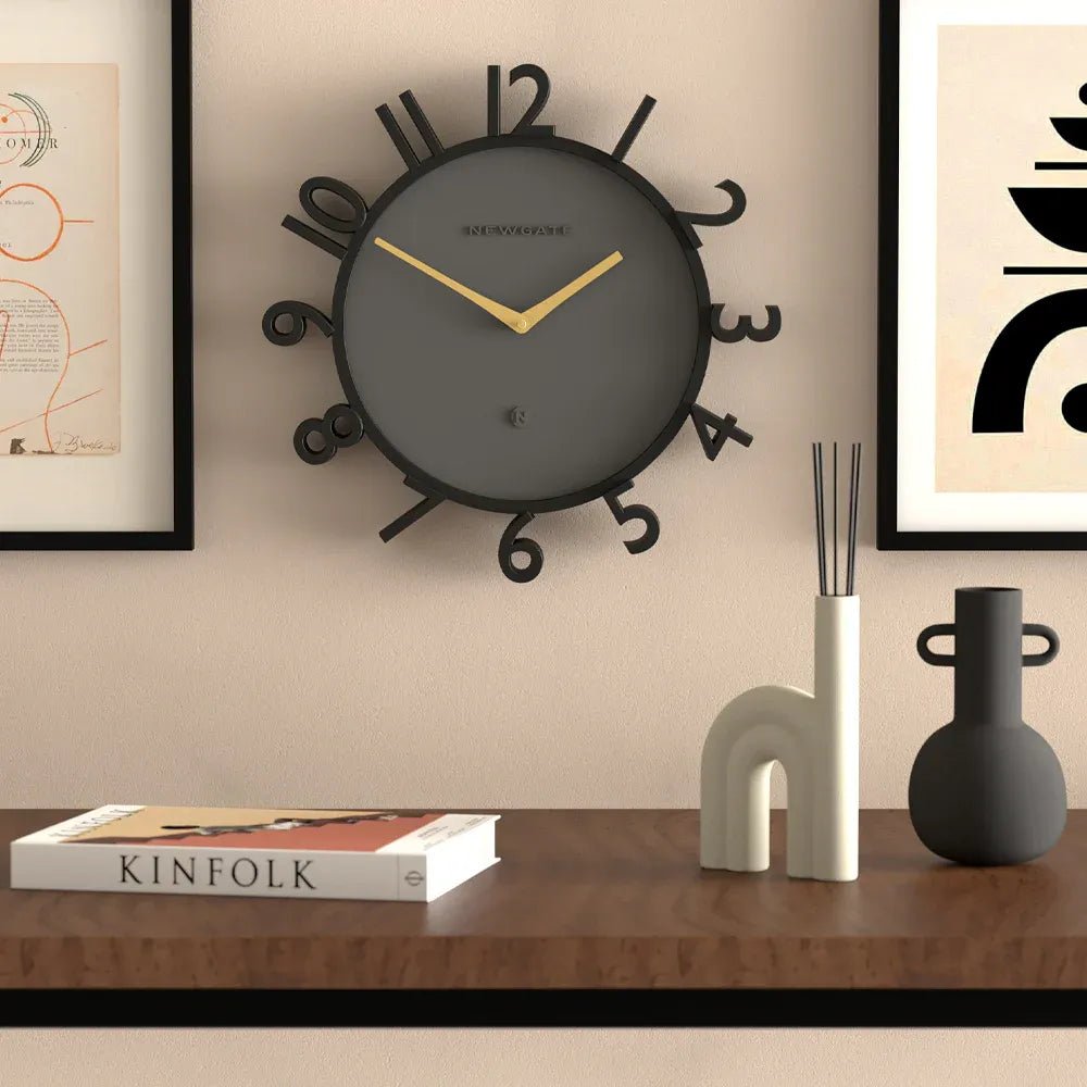 Newgate Monorail Wall Clock - Black - Wall Clocks