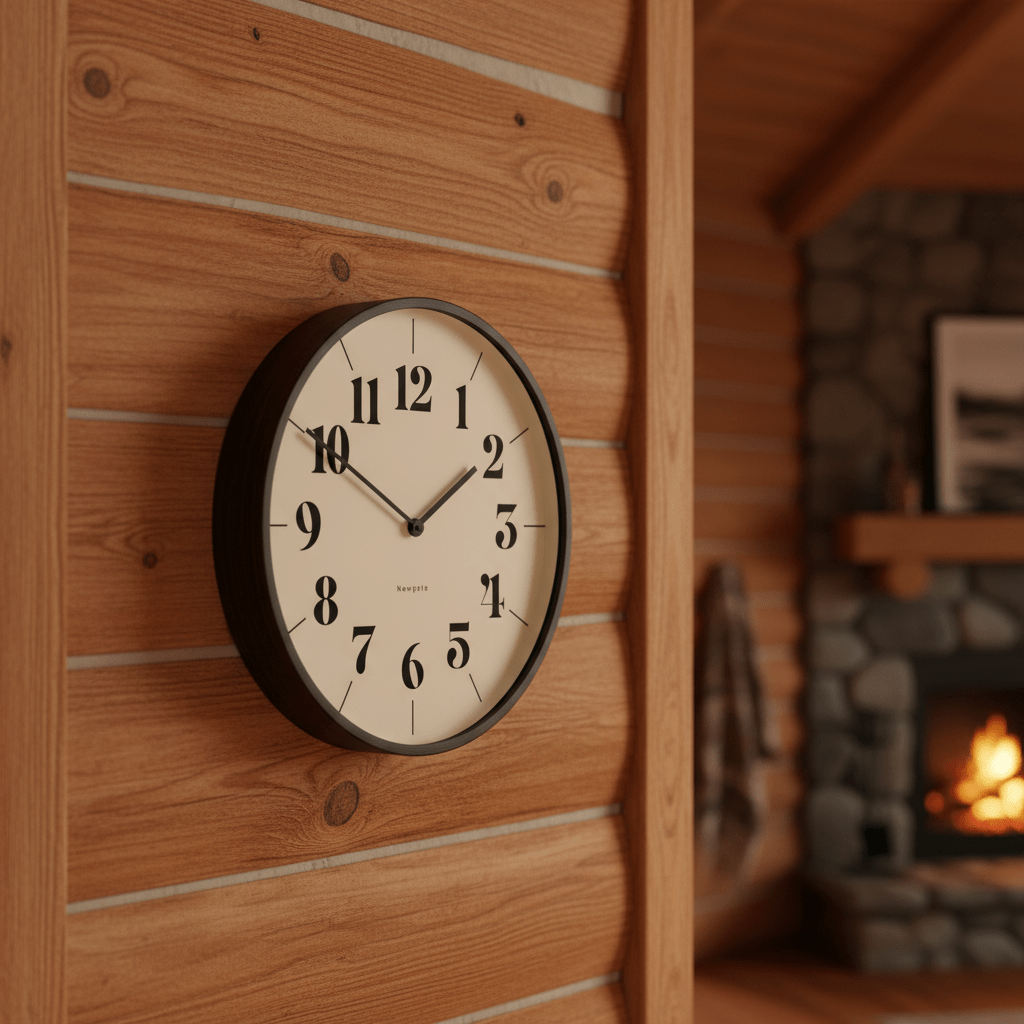 Newgate Mr Clarke Clock - Dark Wood - Wall Clocks