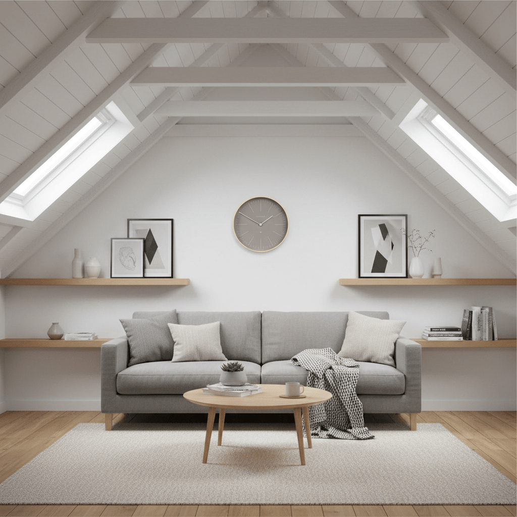 Newgate Mr Clarke Clock - Pale Wood Clay Grey Dial - Wall Clocks | Infinity Clocks