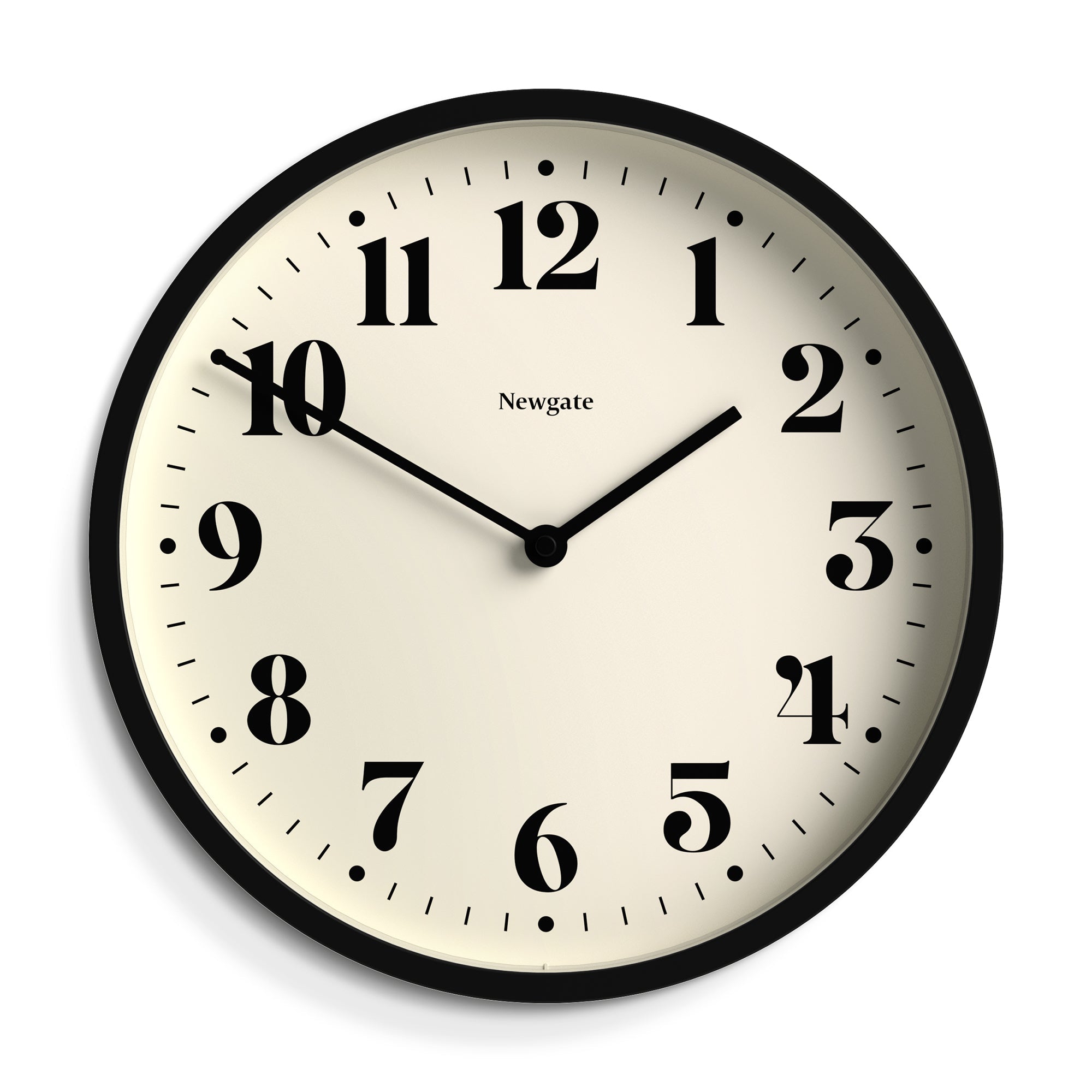 Newgate Number Four Wall Clock - Matte Black - Wall Clocks | Infinity Clocks