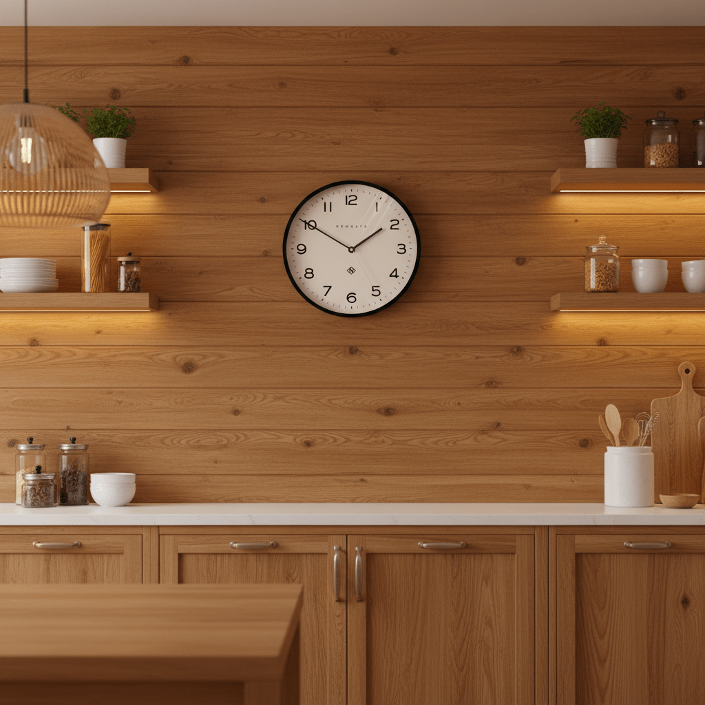 Newgate Number Three Echo Clock - Silicone Black - Wall Clocks