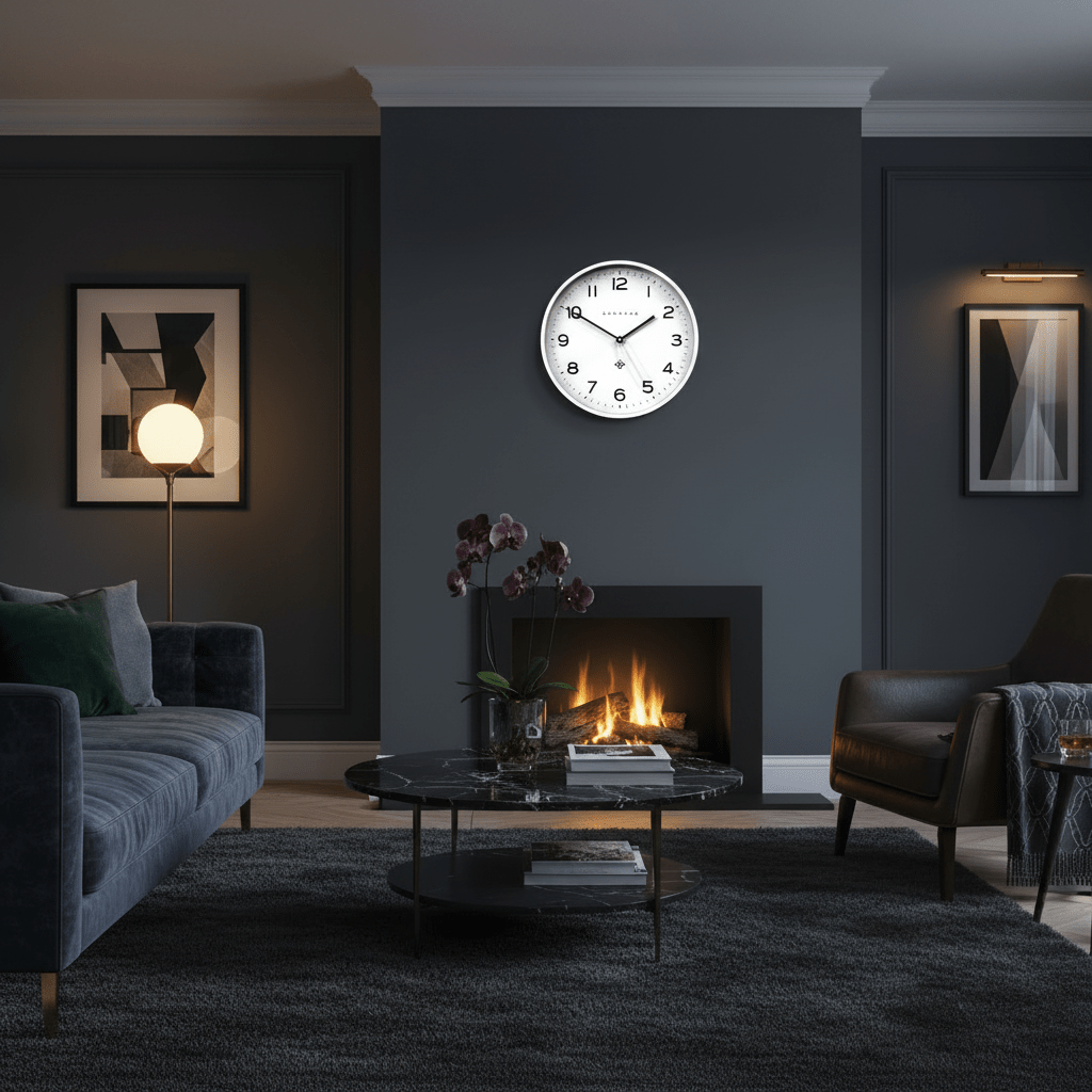 Newgate Number Three Echo Clock - Silicone White - Wall Clocks | Infinity Clocks