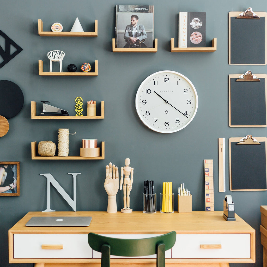 Newgate Number Three Echo Clock - Silicone White - Wall Clocks | Infinity Clocks