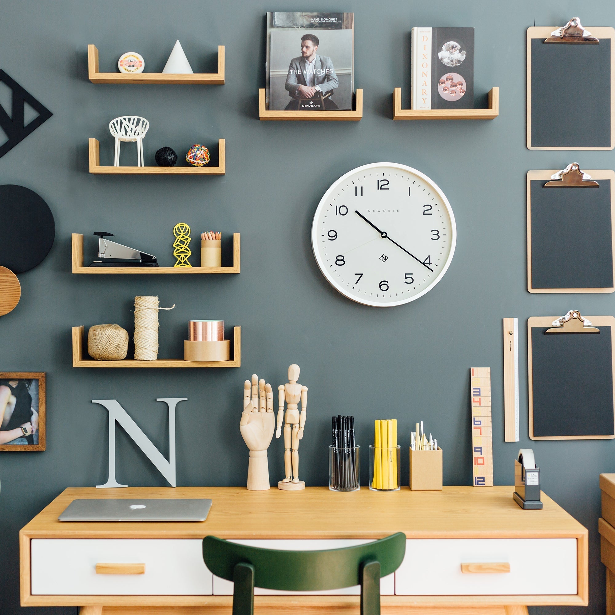 Newgate Number Three Echo Clock - Silicone White - Wall Clocks | Infinity Clocks