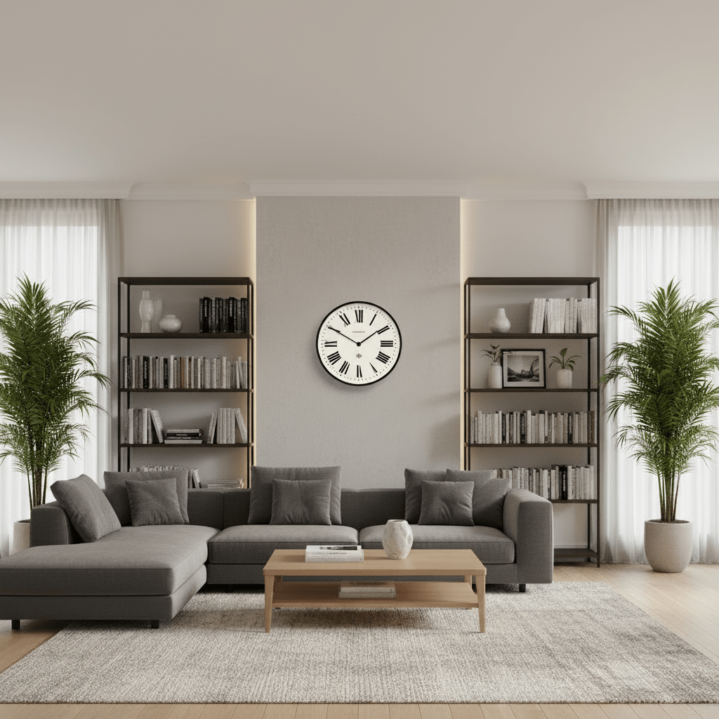 Newgate Number Three - Italian Black - Wall Clocks | Infinity Clocks