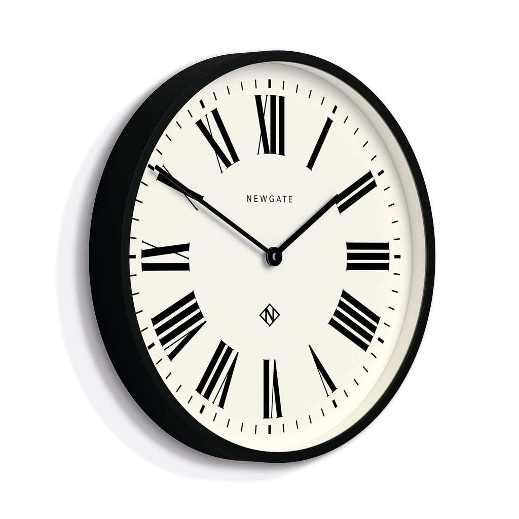 Newgate Number Three - Italian Black - Wall Clocks | Infinity Clocks