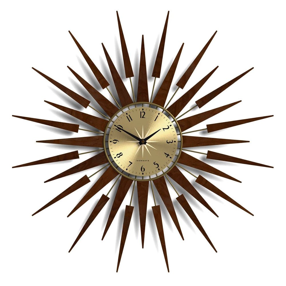 Newgate Pluto Wall Clock - Dark Oak - Wall Clocks
