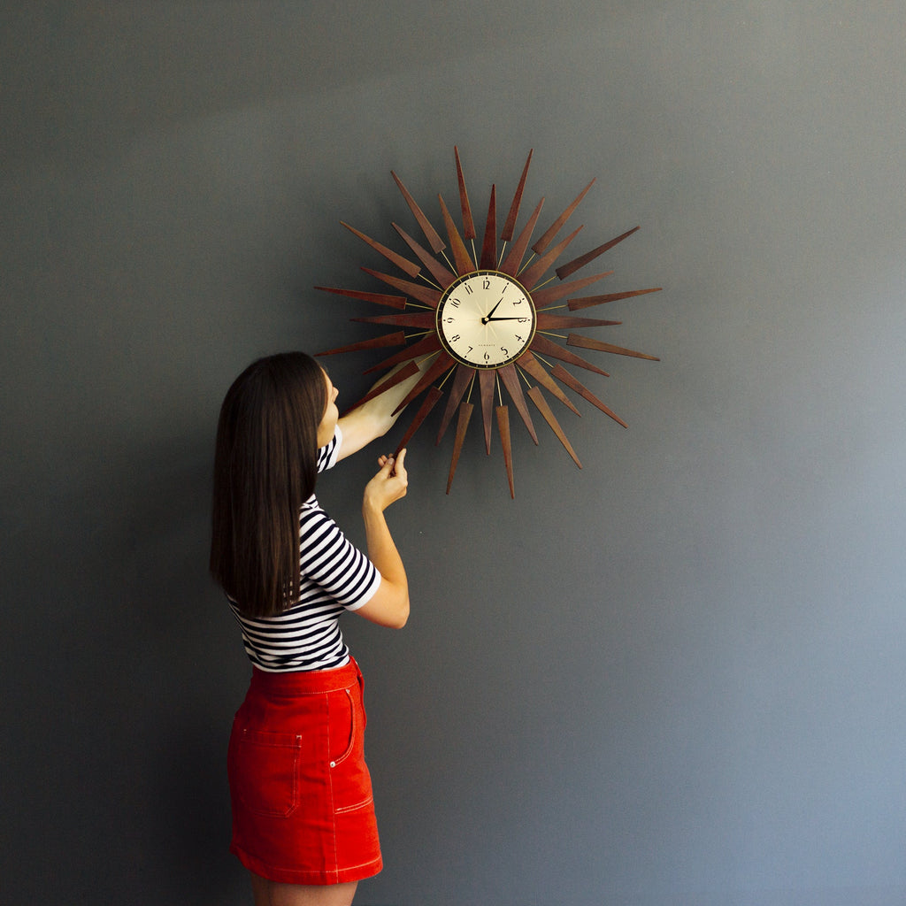Newgate Pluto Wall Clock - Dark Oak - Wall Clocks