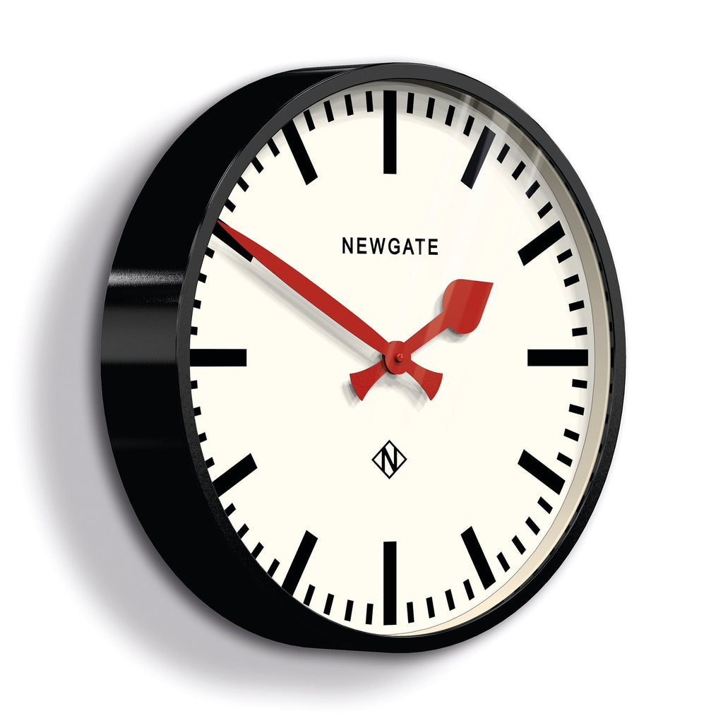 Newgate Putney Clock - Black - Wall Clocks | Infinity Clocks