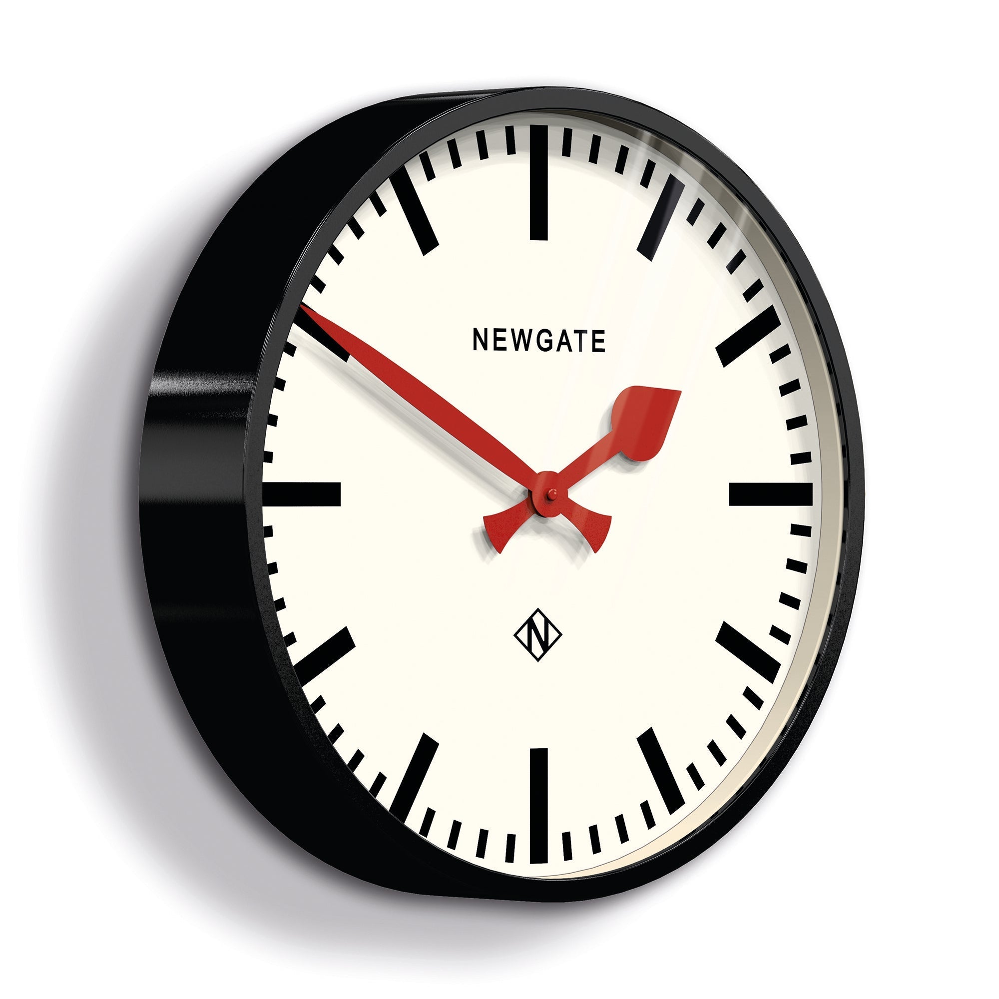 Newgate Putney Clock - Black - Wall Clocks | Infinity Clocks