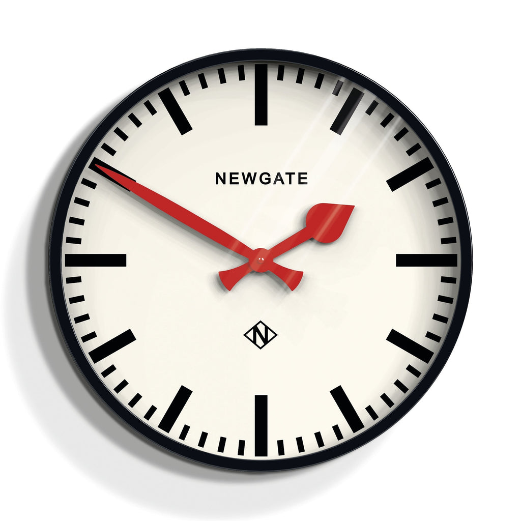 Newgate Putney Clock - Black - Wall Clocks | Infinity Clocks