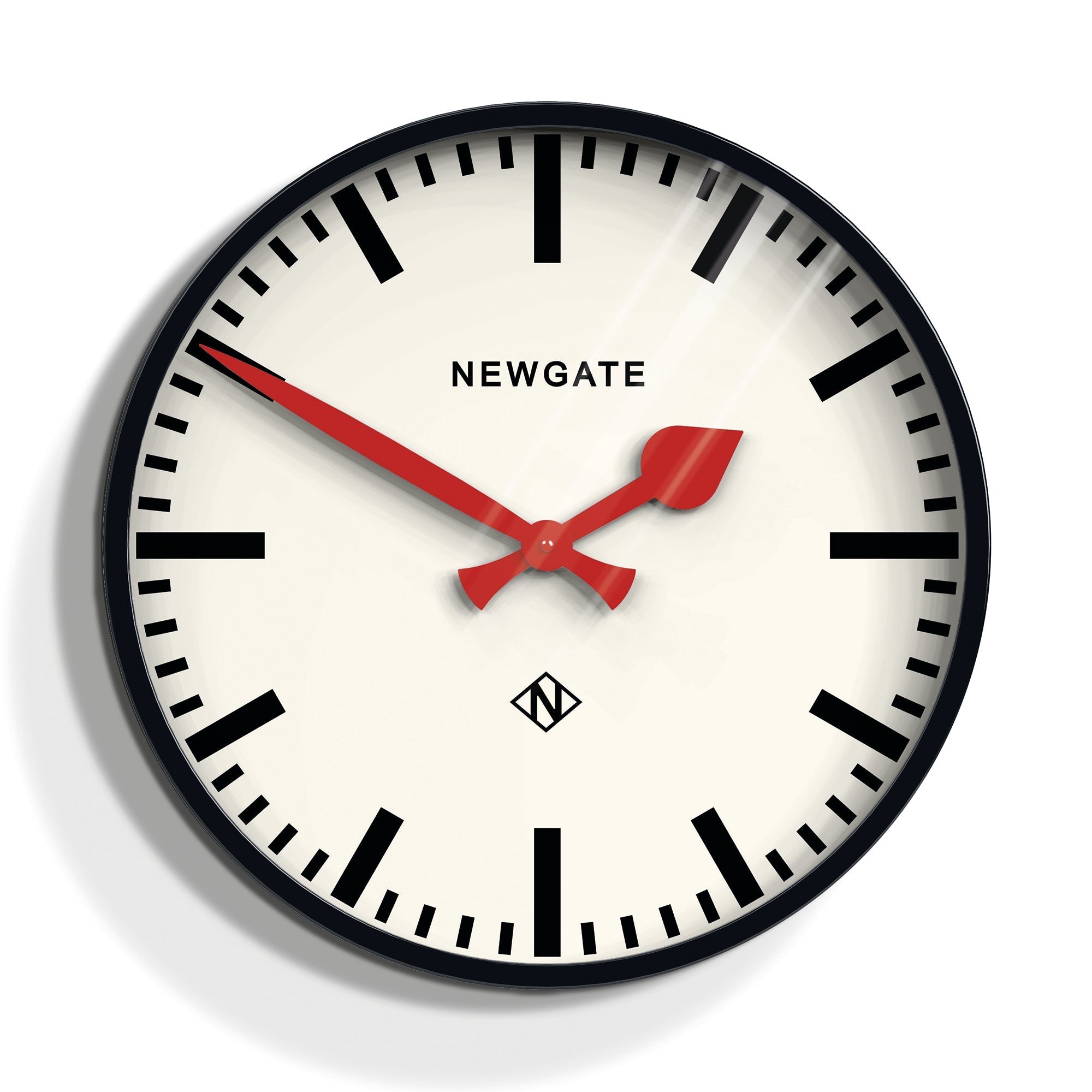 Newgate Putney Clock - Black - Wall Clocks | Infinity Clocks