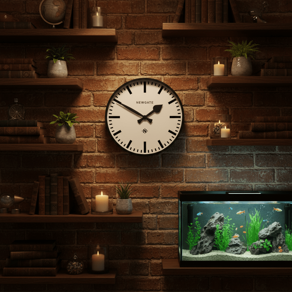 Newgate Railway Clock - Black - Wall Clocks