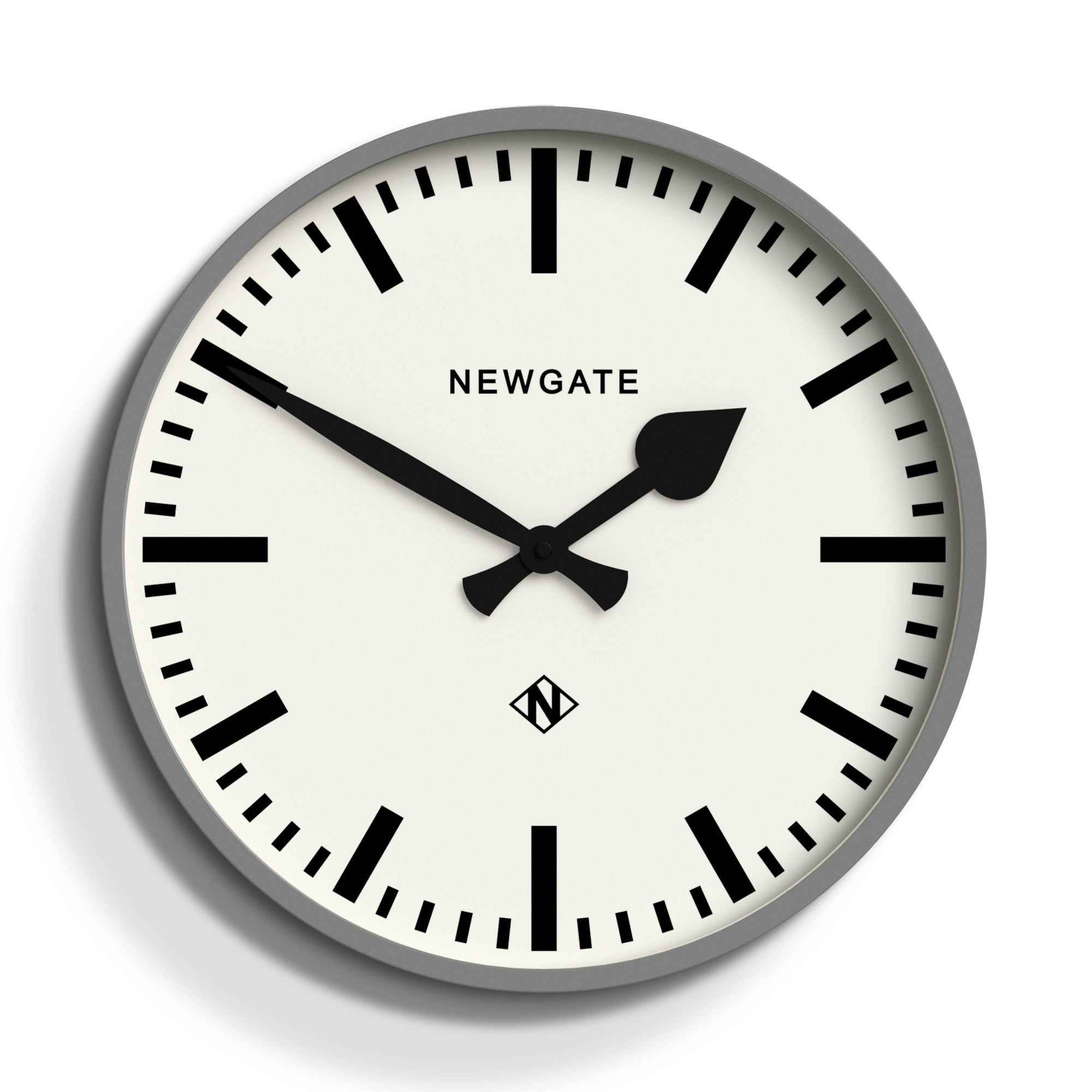 Newgate Railway Clock - Grey - Wall Clocks | Infinity Clocks