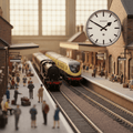 Newgate Railway Clock - Grey - Wall Clocks | Infinity Clocks