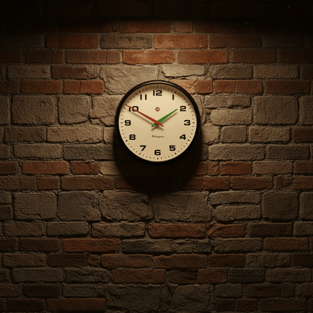 Newgate Superstore Wall Clock Alpha Dial - Black - Wall Clocks