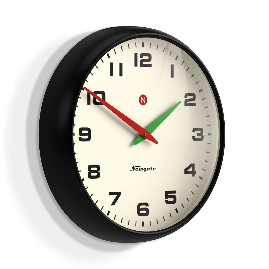 Newgate Superstore Wall Clock Alpha Dial - Black - Wall Clocks