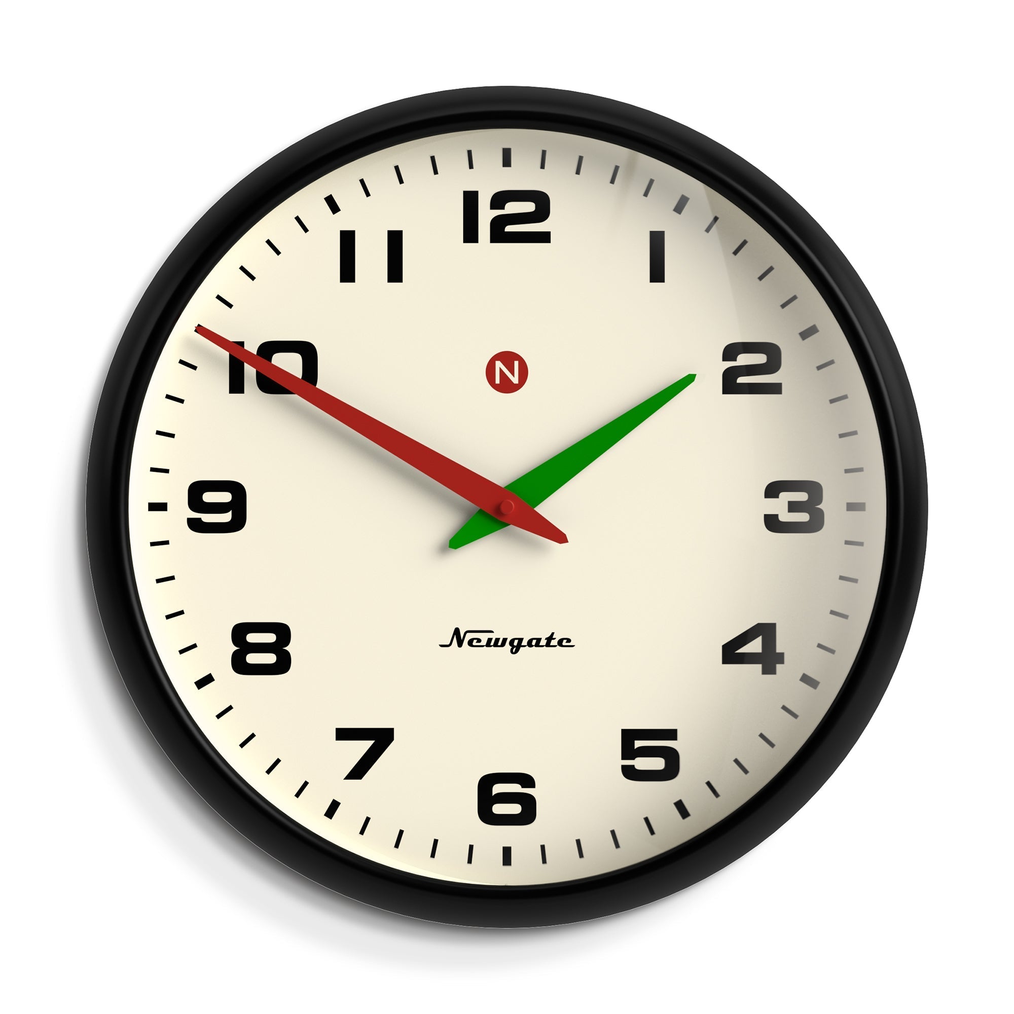 Newgate Superstore Wall Clock Alpha Dial - Black - Wall Clocks