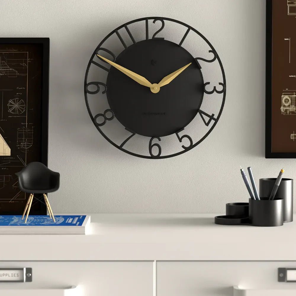 Newgate Time Traveller Wall Clock - Black - Wall Clocks
