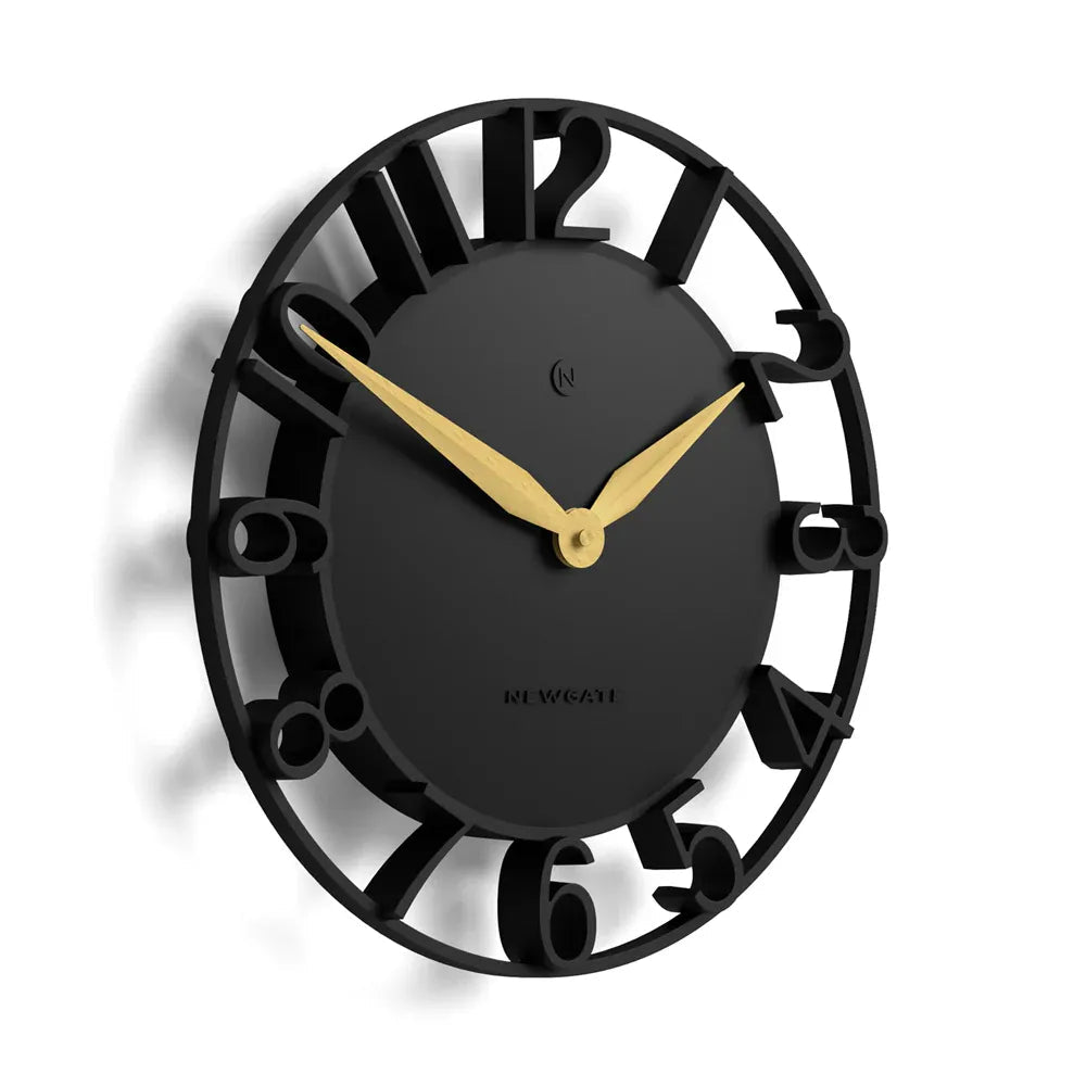 Newgate Time Traveller Wall Clock - Black - Wall Clocks