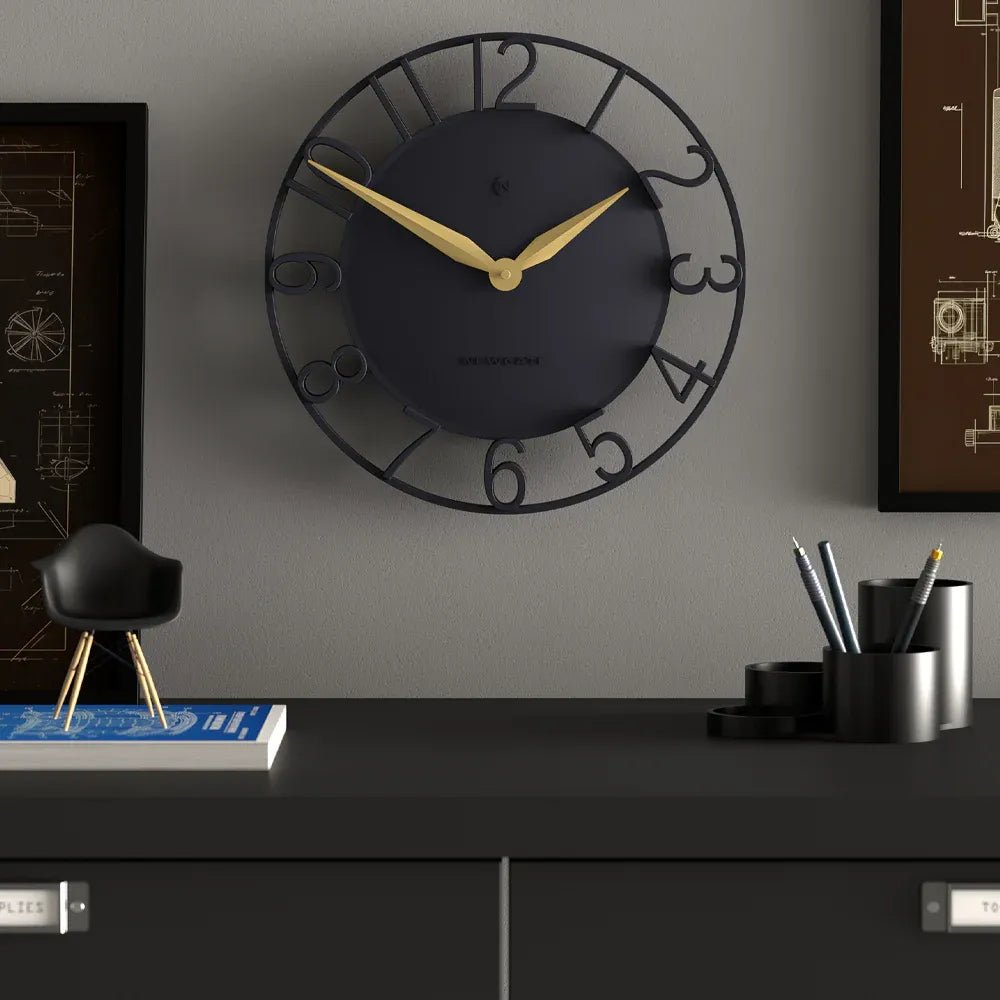 Newgate Time Traveller Wall Clock - Petrol Blue - Wall Clocks