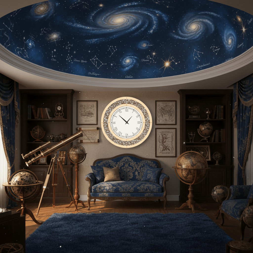 P&P Brown Crushed Diamond Square Oversized Wall Clock - Wall Clocks | Infinity Clocks