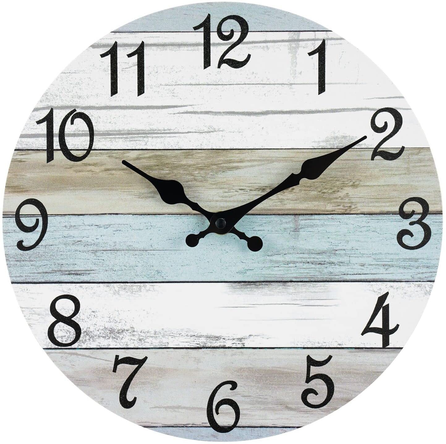 Rustic Wooden Wall Clock - Multi - colour - Wall Clocks