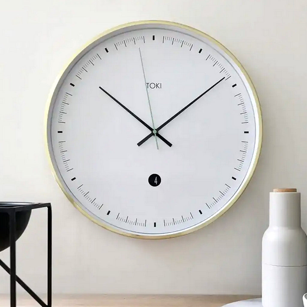 Toki Metta - Brushed Gold - Wall Clocks