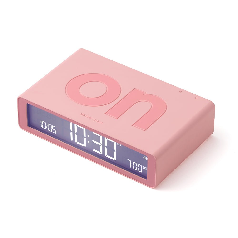 Lexon Flip Classic Reversible Alarm Clock - Pink - Desk Alarms