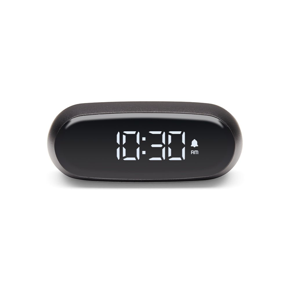 Lexon Minut Mini Alarm Clock - Gunmetal - Alarm Clocks