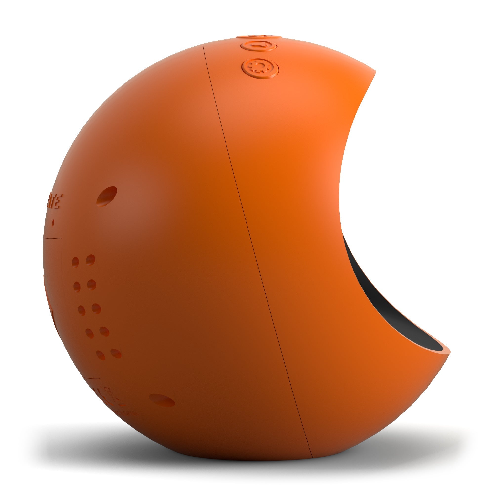 Newgate Centre Of The Earth Lcd Alarm Clock - Pumpkin Orange - Desk and Shelf Clock