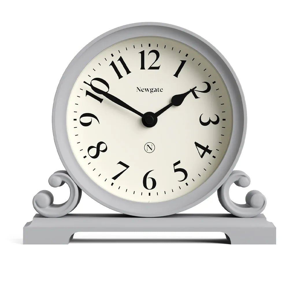 Newgate Divisadero Mantel Clock - Clock Grey - Desk and Shelf Clock