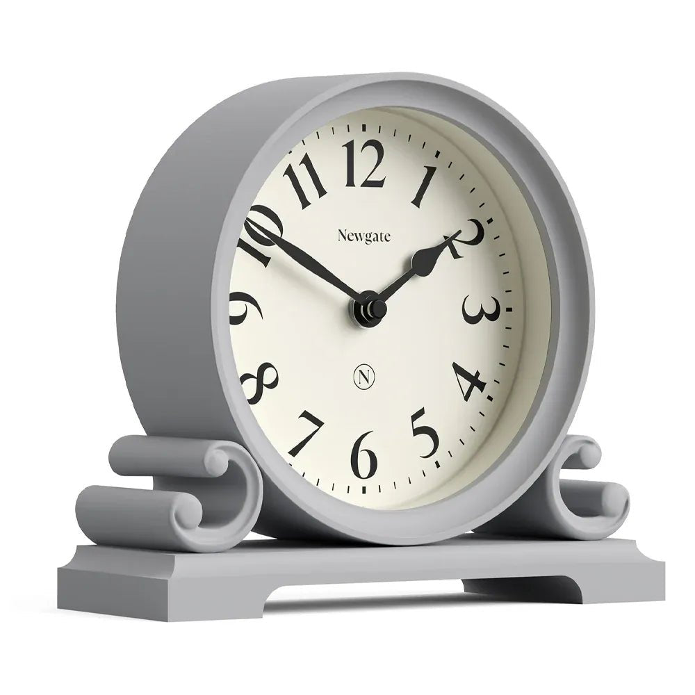 Newgate Divisadero Mantel Clock - Clock Grey - Desk and Shelf Clock